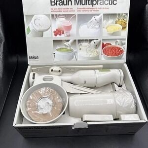 Braun Multipractic MR7 Hand Blender De Luxe Hand Blender Set New Open Box